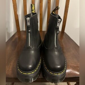 JETTA ZIPPED SENDAL LEATHER‎ PLATFORM BOOTS size 5
